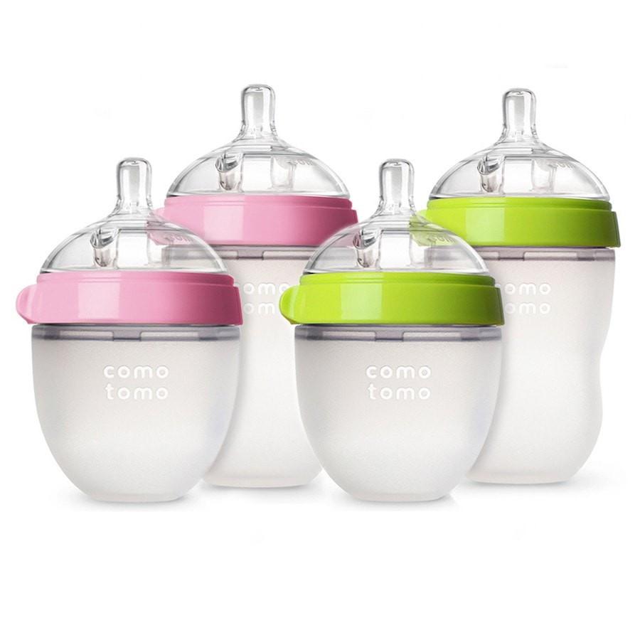 Comotomo Natural Silicone Baby Bottle 150ml - GREEN
