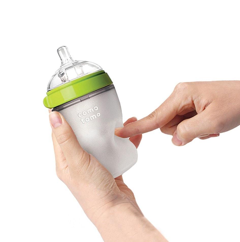 Comotomo baby bottle is soft like mums breast