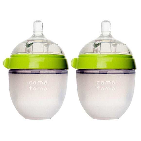 Comotomo Natural Feel Baby Bottle 150ml Twin Pack - PINK