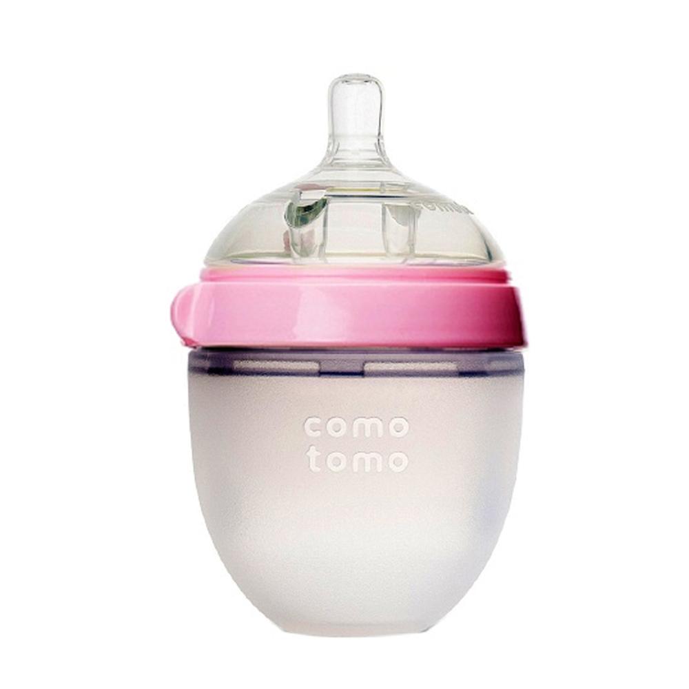 Comotomo silicone baby bottle pink 150ml